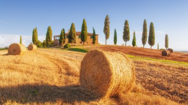 muhteşem manzaralarını tuscan peyzaj, pienza, İtalya