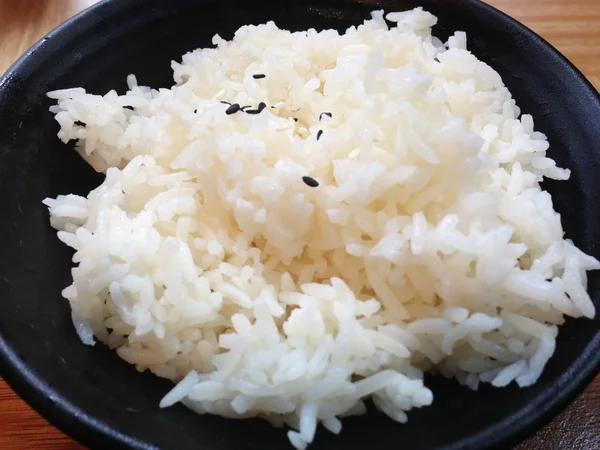 A bowl of streamed rice — Stock Photo, Image