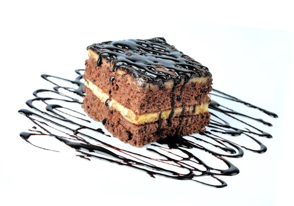 Torta al cioccolato — Foto Stock