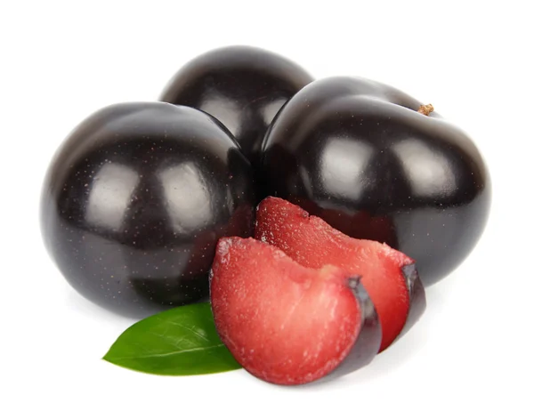 Ameixas doces fruta — Fotografia de Stock