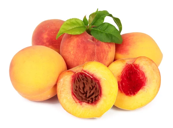 Matang, buah persik. — Stok Foto