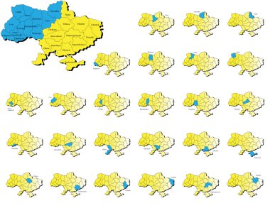 Ukrayna il haritaları