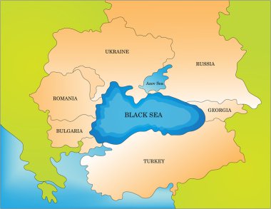 Karadeniz ülkeleri Haritası