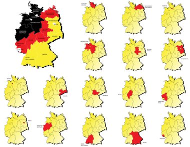 Deutschland il haritaları