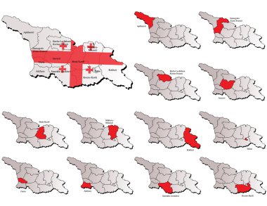Gürcistan il haritaları