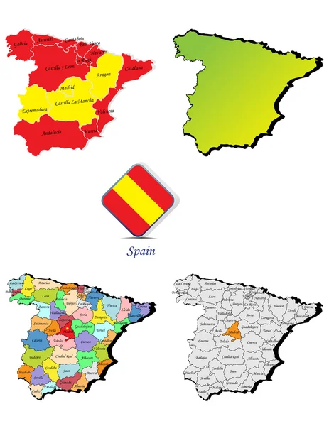 Spanje kaarten — Stockvector