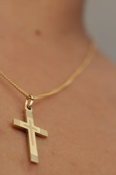Neckles with cross of Christ — Stock Photo, Image