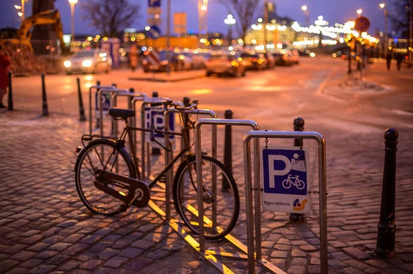 Passeio Nos Pontos Turísticos Noite Riga10 — Fotografia de Stock