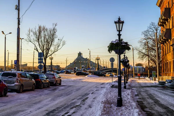 Hermosas Calles Edificios Año Nuevo Riga63 — Foto de Stock