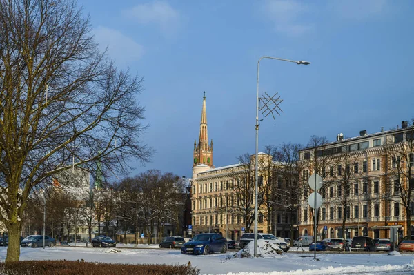 Widok Starej Rygi Rzeki9 — Zdjęcie stockowe