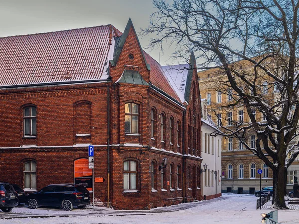 Piękne Ulice Budynki Nowym Roku Old Riga8 — Zdjęcie stockowe