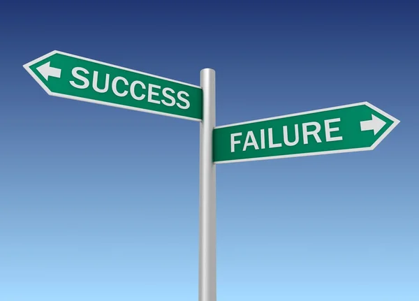 Success and failure — Stock Photo, Image