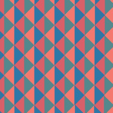 A pattern of multicolored triangles in an abstract style