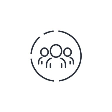 Profesyonel talep çizelgesi. Şiddetin istihdam alanı. Beyaz arkaplanda vektör simgesi izole edildi.