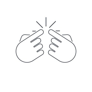 Gol noktası. Karşılıklı çıkar. Beyaz arkaplanda izole edilmiş vektör doğrusal simgesi.