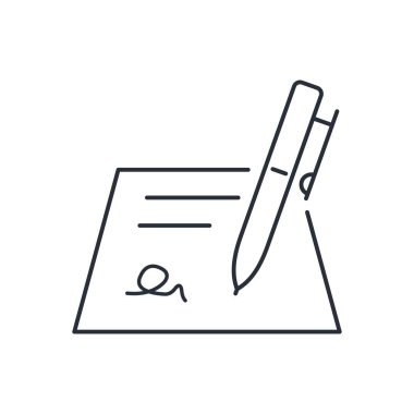 Temyiz formunu doldurun. Beyaz arkaplanda izole edilmiş vektör doğrusal illüstrasyon.