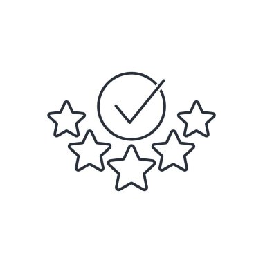 En iyi performans. Beyaz arkaplanda izole edilmiş vektör doğrusal simgesi