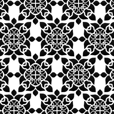 koyu etnik desensiz şablon