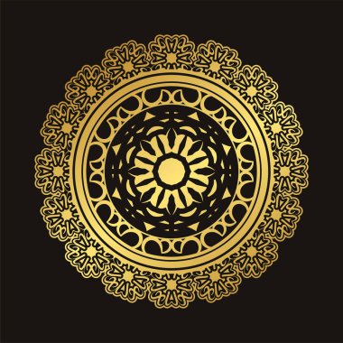 Lüks Mandala arkaplan tasarım şablonu