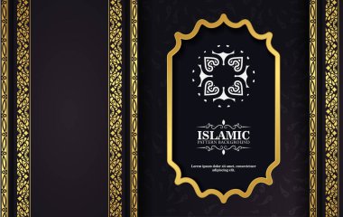 Lüks koyu İslami model arkaplan