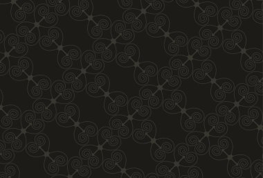 koyu etnik desensiz şablon