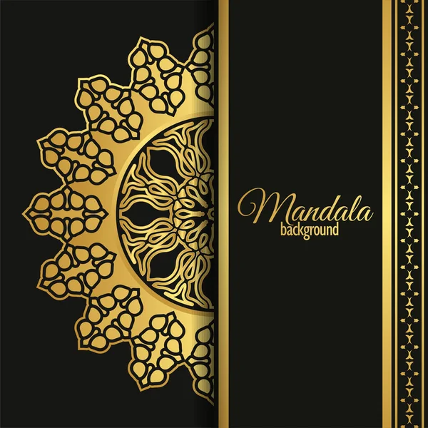 Concept Fond Mandala Luxe Design — Image vectorielle