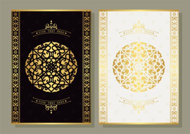 Lüks tebrik kartı vektör şablonu