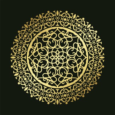 Lüks Mandala arkaplan tasarım şablonu