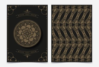 Lüks tebrik kartı vektör şablonu