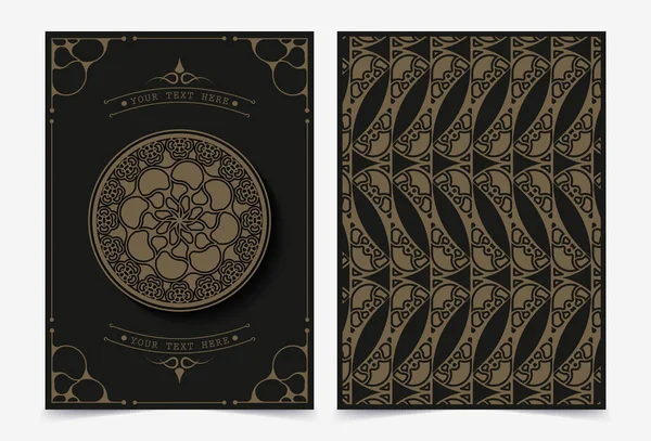 Lüks tebrik kartı vektör şablonu