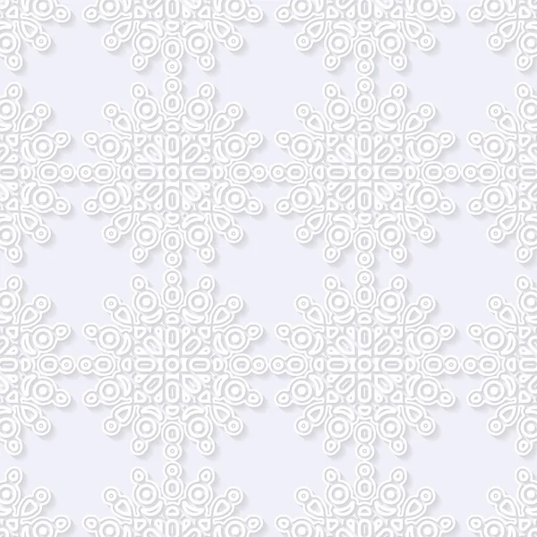 Élégant Motif Blanc Sans Couture — Image vectorielle