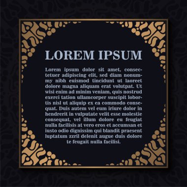 Hattatlık kare çerçeve çizgileri