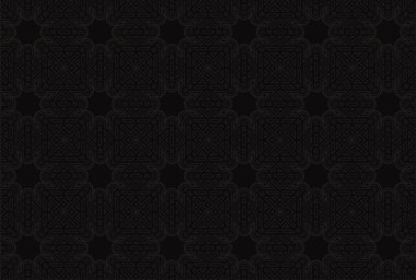 koyu etnik desensiz şablon