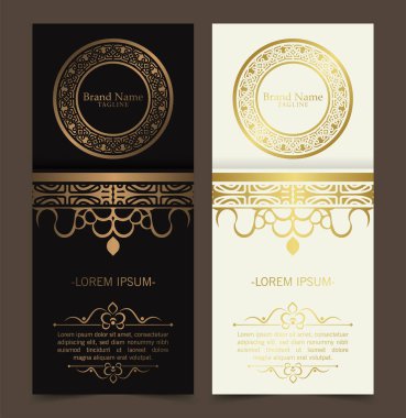 Lüks tebrik kartı vektör şablonu