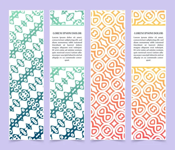 Colorful Pattern Style Vertical Greeting Card — Wektor stockowy
