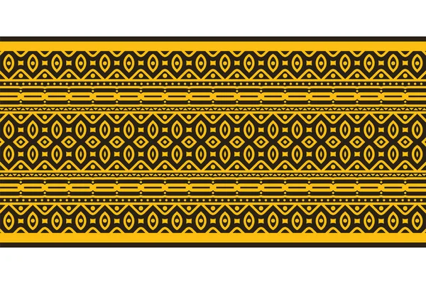 Henna Border Ornament Design Template — стоковий вектор