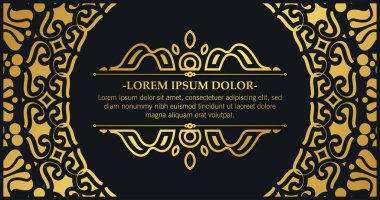 Lüks kaligrafi süsleme çerçeve tasarımı