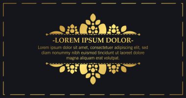 Lüks kaligrafi süsleme çerçeve tasarımı