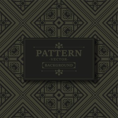 koyu etnik desensiz şablon