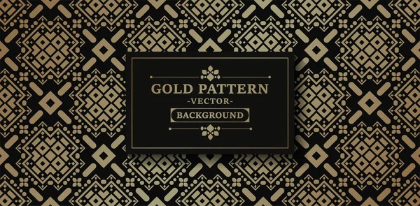 Luxury Dark Gold Abstract Line Pattern — Stock Vector