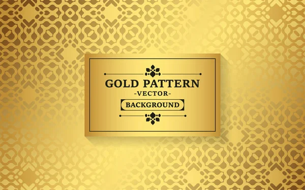 Gold Abstrakte Linien Muster Design — Stockvektor