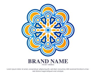 Renkli sanat logosu tasarım şablonu