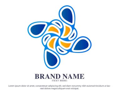 Renkli sanat logosu tasarım şablonu