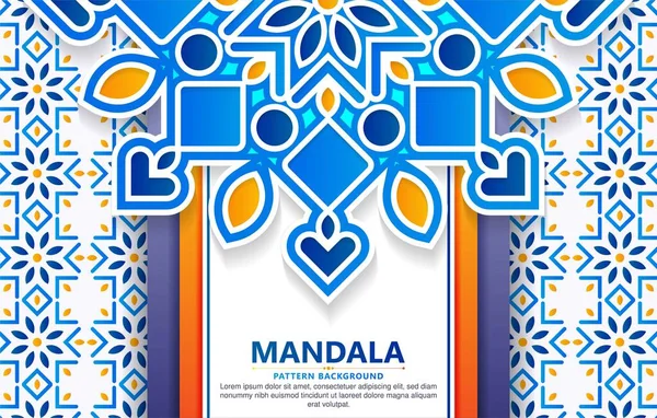 Fondo Decorativo Colorido Mandala — Vector de stock