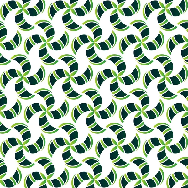 Grünes Abstraktes Geometrisches Muster — Stockvektor