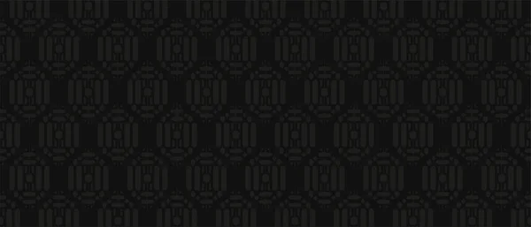 Elegant Dark Ornament Pattern Background — Stock Vector