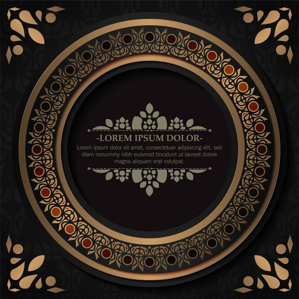 Lüks kaligrafi süsleme çerçeve tasarımı