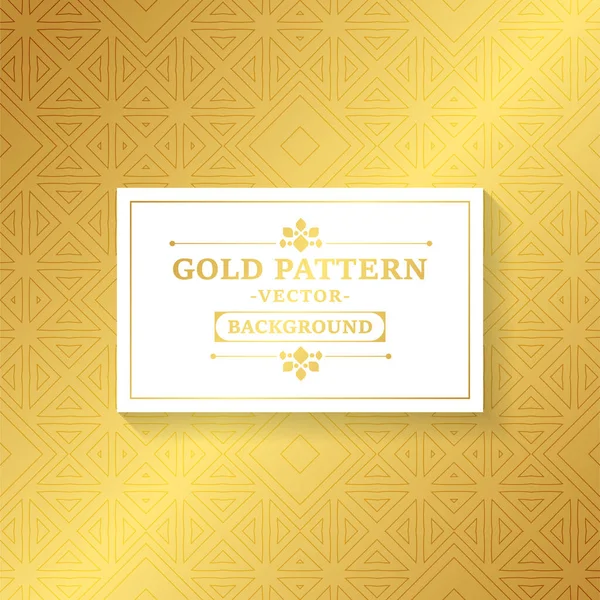 Elegantes Muster Abstrakter Linien Gold — Stockvektor