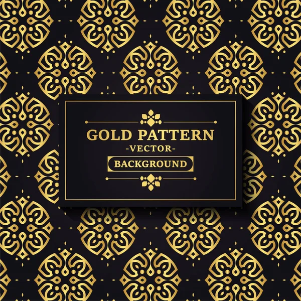 Elegante Dunkle Und Goldene Geometrische Muster Hintergrund — Stockvektor