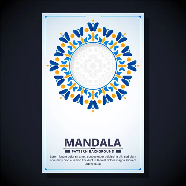 Couleur Plate Mandala Collection Couverture — Image vectorielle